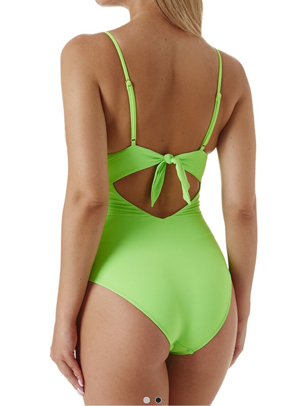 Melissa Odabash Seychelles Neon Green One-Piece Swimsuit